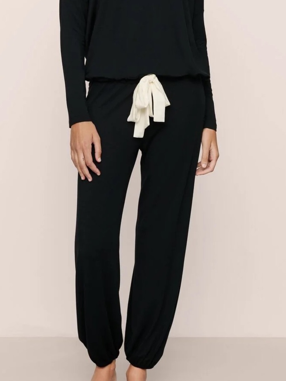 Eberjey Gisele TENCEL™ Modal Slouchy PJ Jogger Pants with White Drawstring
